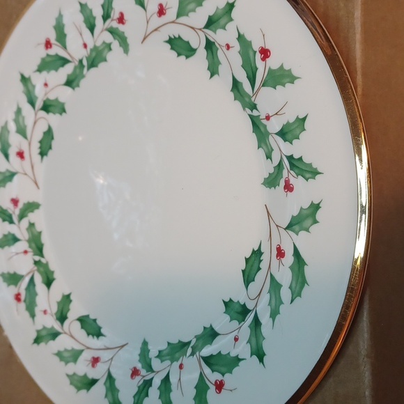 NIB Lenox Holiday Salad Plate Set Of 4 - Picture 5 of 5
